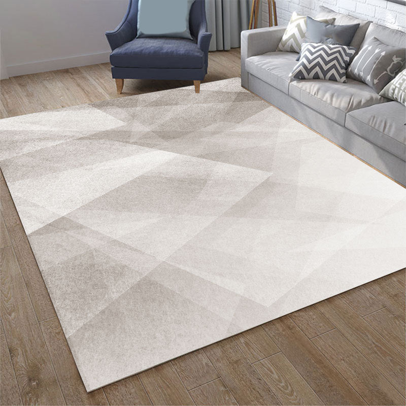 Simplicity Area Rug Graphic Pattern Carpet Polyester Non-Slip Backing Indoor Carpet for Living Room