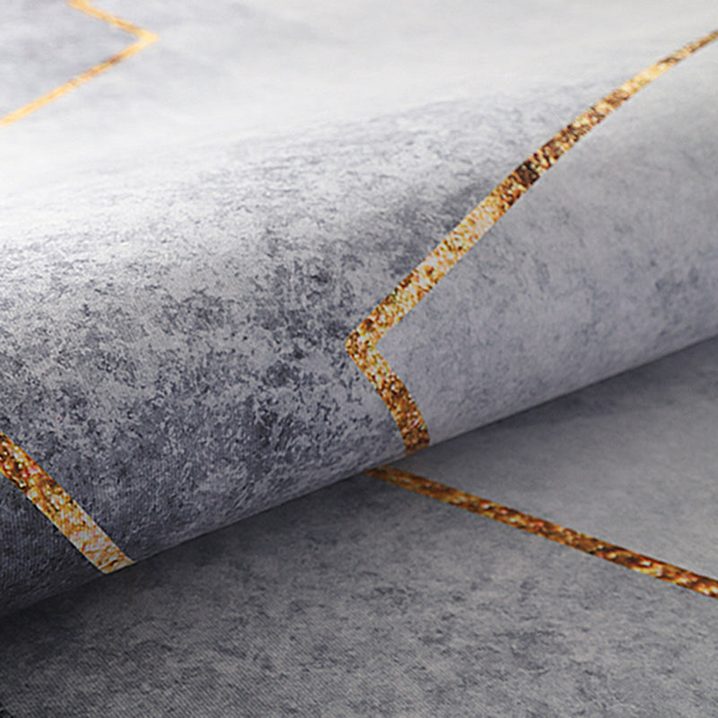 Multicolor Modern Area Rug Polyester Geometric Print Rug Non-Slip Backing Indoor Rug for Living Room