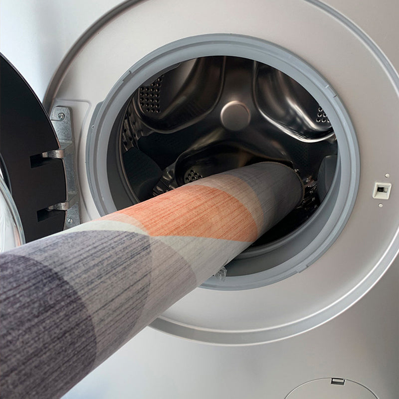 White Tone Home Decor Carpet Nordic Geometric Printed Area Rug Polyester with Non-Slip Backing Rug