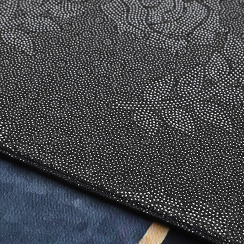 Simple Triangle Print Rug Multicolor Polyester Area Carpet Non-Slip Backing Rug for Living Room