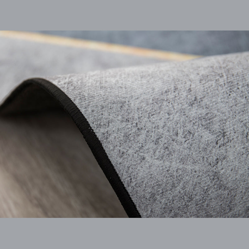 Mulitcolor Nordic Indoor Rug Polyester Geometric Print Carpet Non-Slip Backing Rug for Home Decor