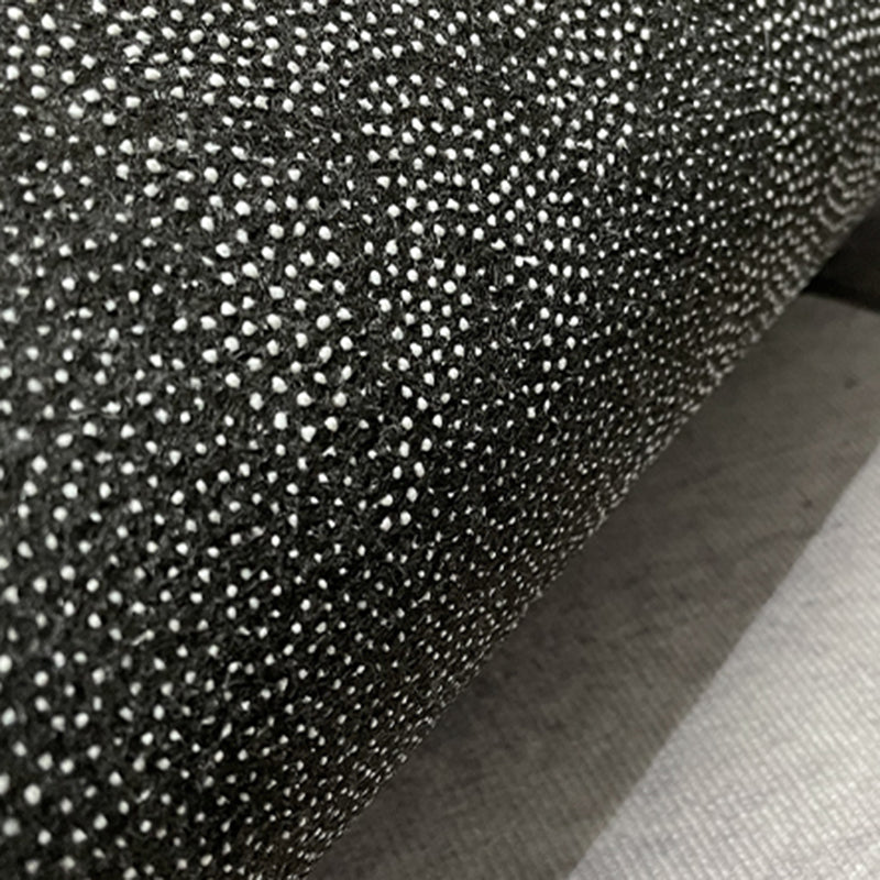 Black Tone Geometric Print Rug Polyester Carpet Modern Non-Slip Backing Indoor Rug for Living Room