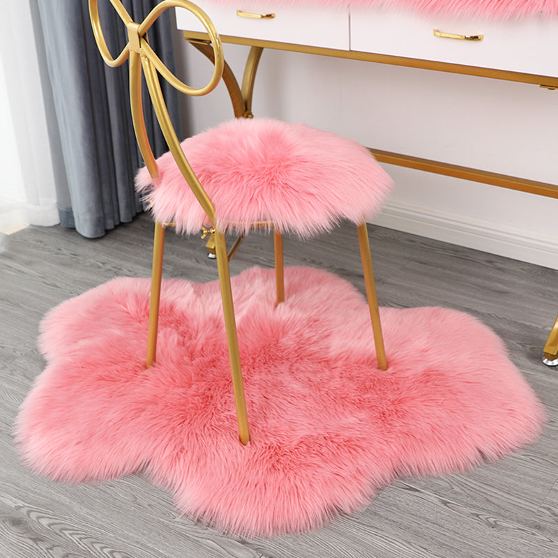 Creative Novelty Shape Rug Distinctive Shag Plain Carpet Polypropylene Easy Care Rug for Home Decor