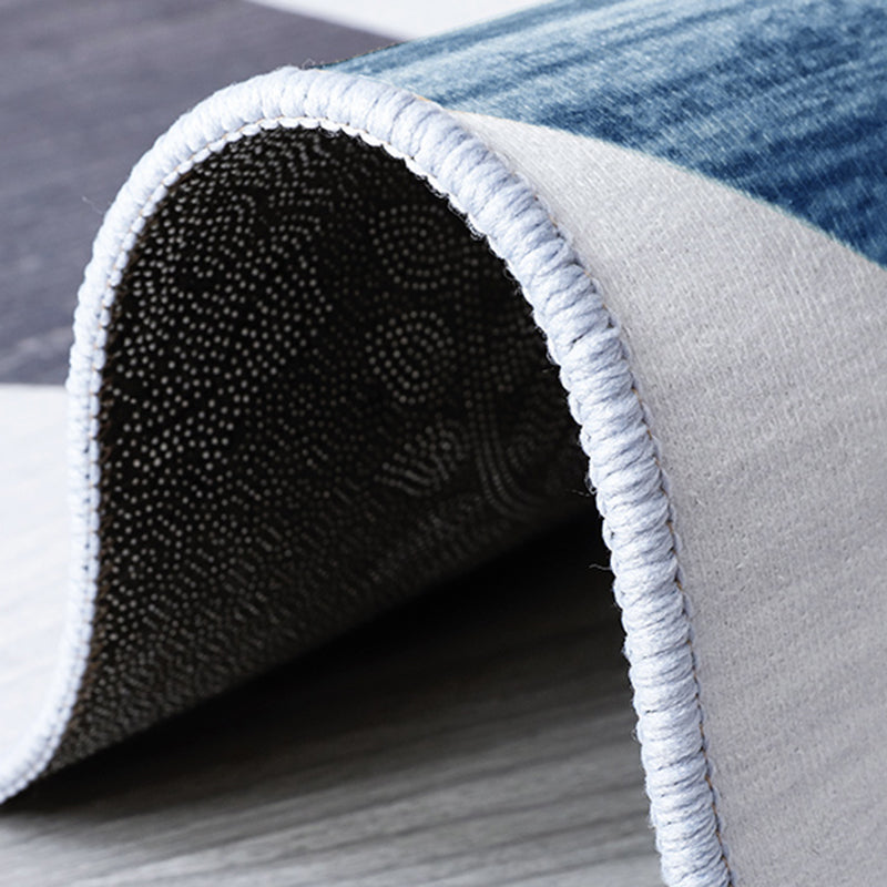 Multicolor Geometric Print Rug Polyester Carpet Modern Non-Slip Backing Indoor Rug for Living Room