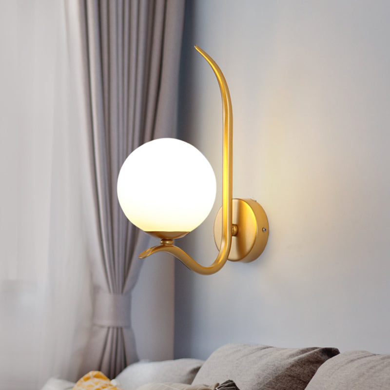 Global SCONCE LICHT Modernistisch Wit glas