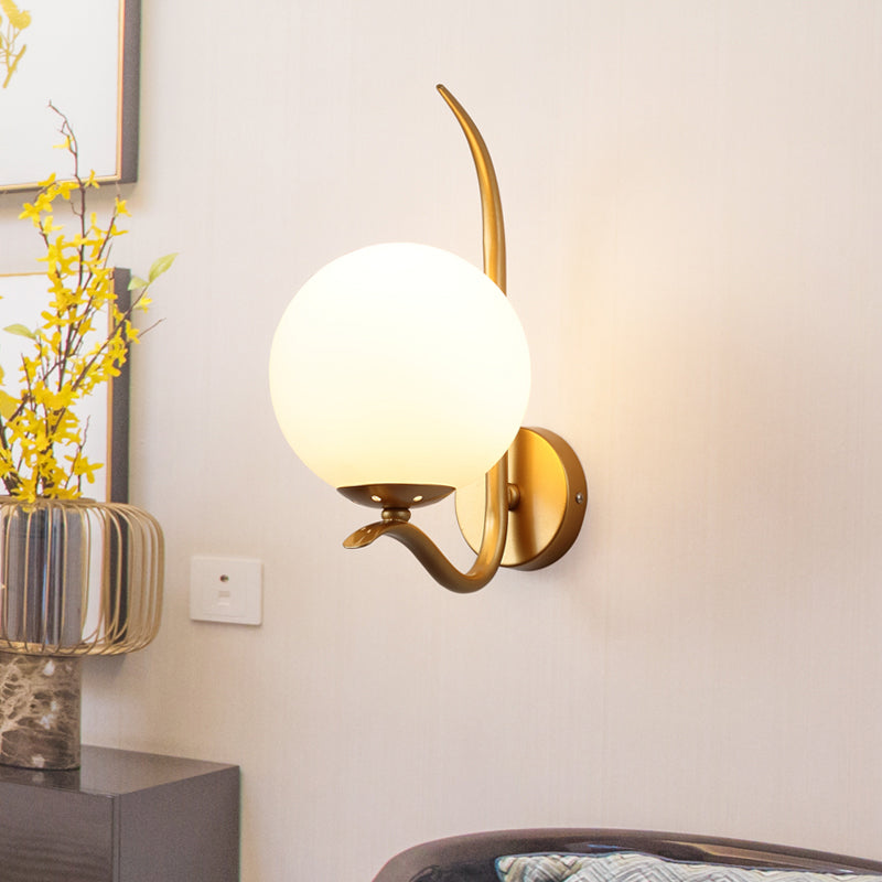 Global SCONCE LICHT Modernistisch Wit glas