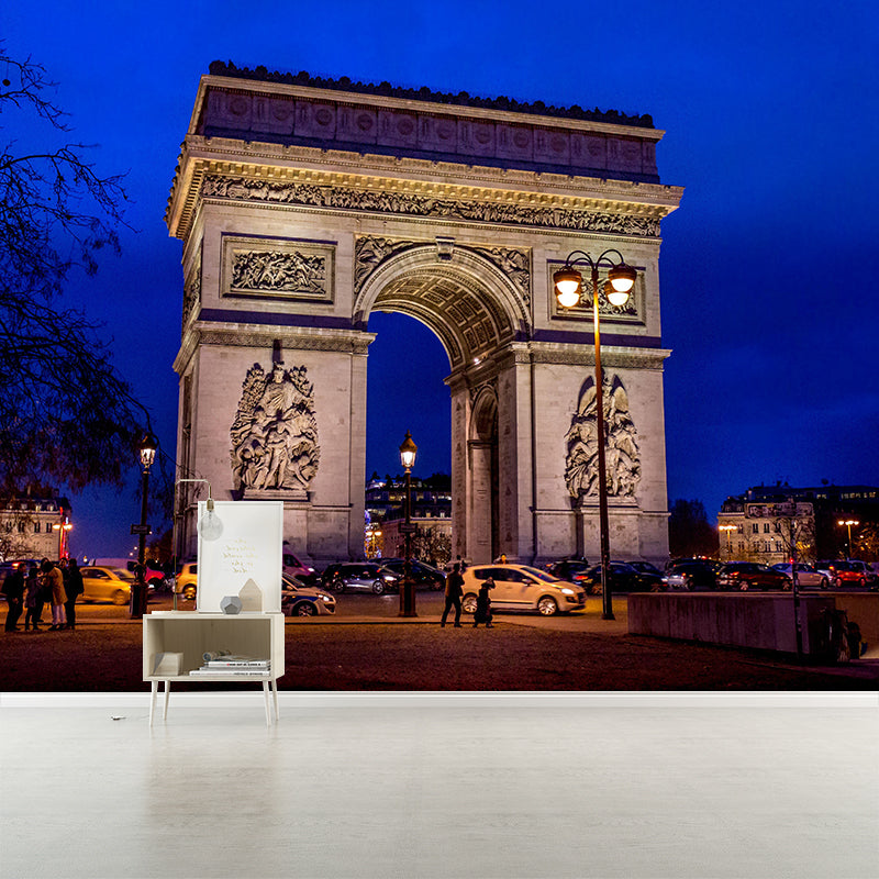 Triumphal Arch Construction Mural Wallpaper Contemporary Photography Style Bedrom Mural