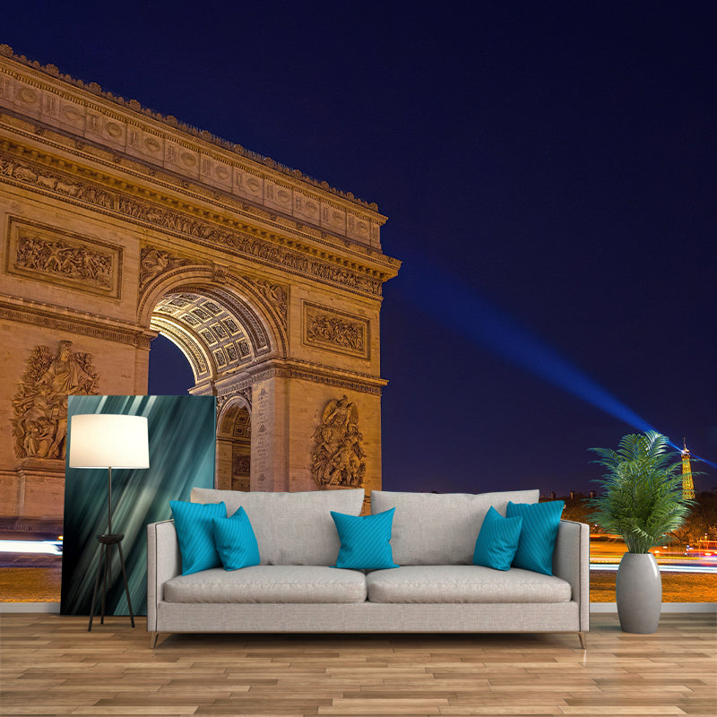 Triumphal Arch Construction Mural Wallpaper Contemporary Photography Style Bedrom Mural