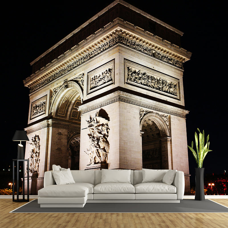 Triumphal Arch Construction Mural Wallpaper Contemporary Photography Style Bedrom Mural