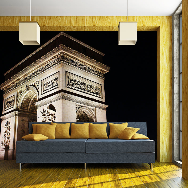 Triumphal Arch Construction Mural Wallpaper Contemporary Photography Style Bedrom Mural