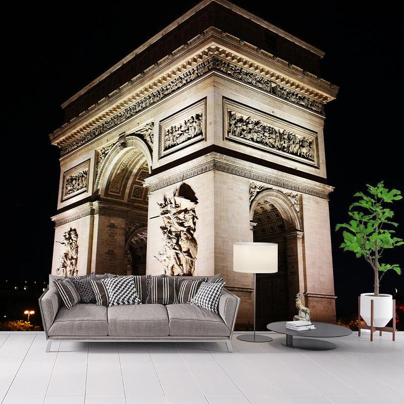 Triumphal Arch Construction Mural Wallpaper Contemporary Photography Style Bedrom Mural