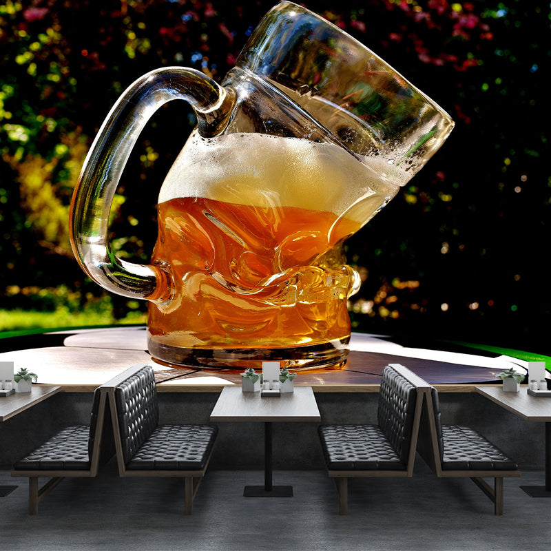 Hedendaagse fotografie Biermuurschildering Lichte kleur Commercieel gebruik Muurkunst voor Club Decor