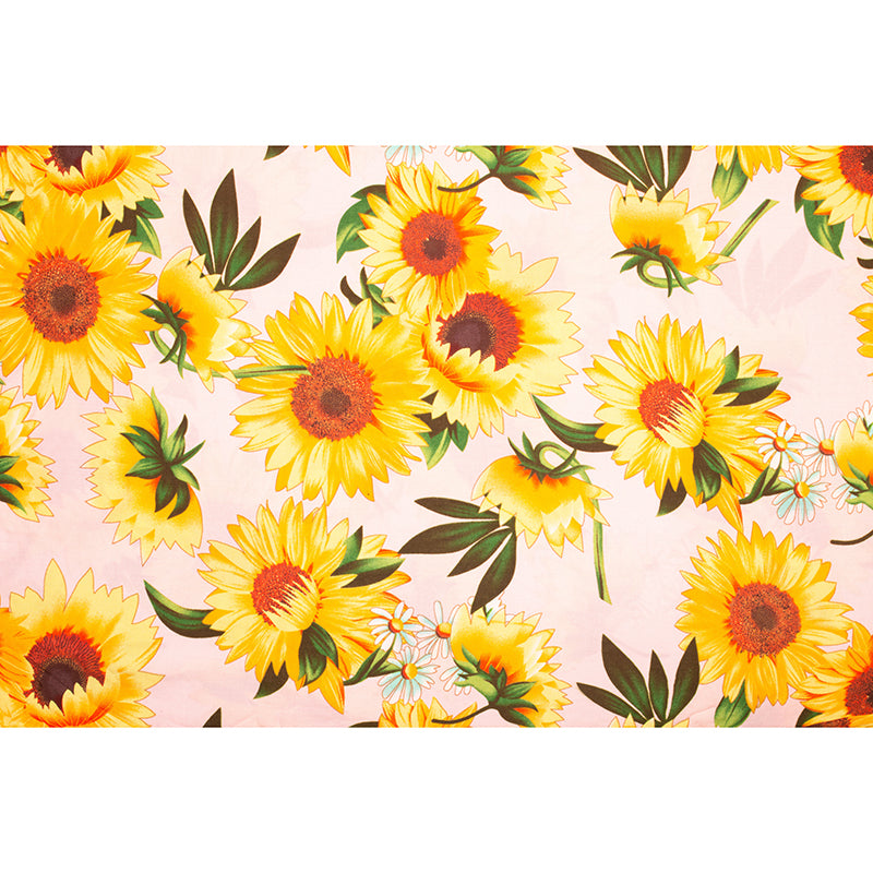 Bright Yellow Sunflower Wall Decor Wall Mural Waterproof Decal for Sleeping Room