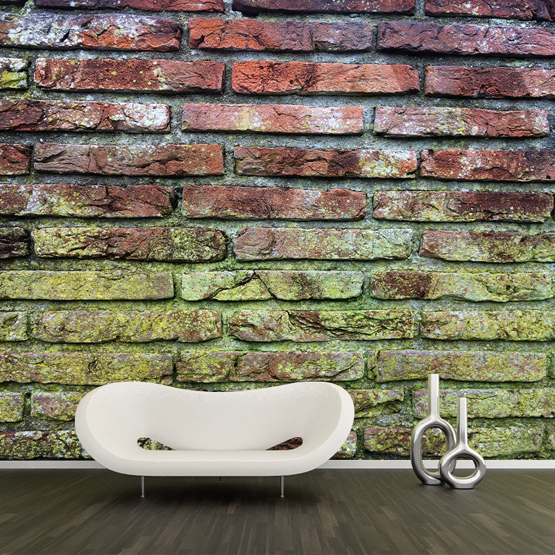 Vintage Style Old Brick Mural Home Decoration Moisture-Resistant, Optional Size