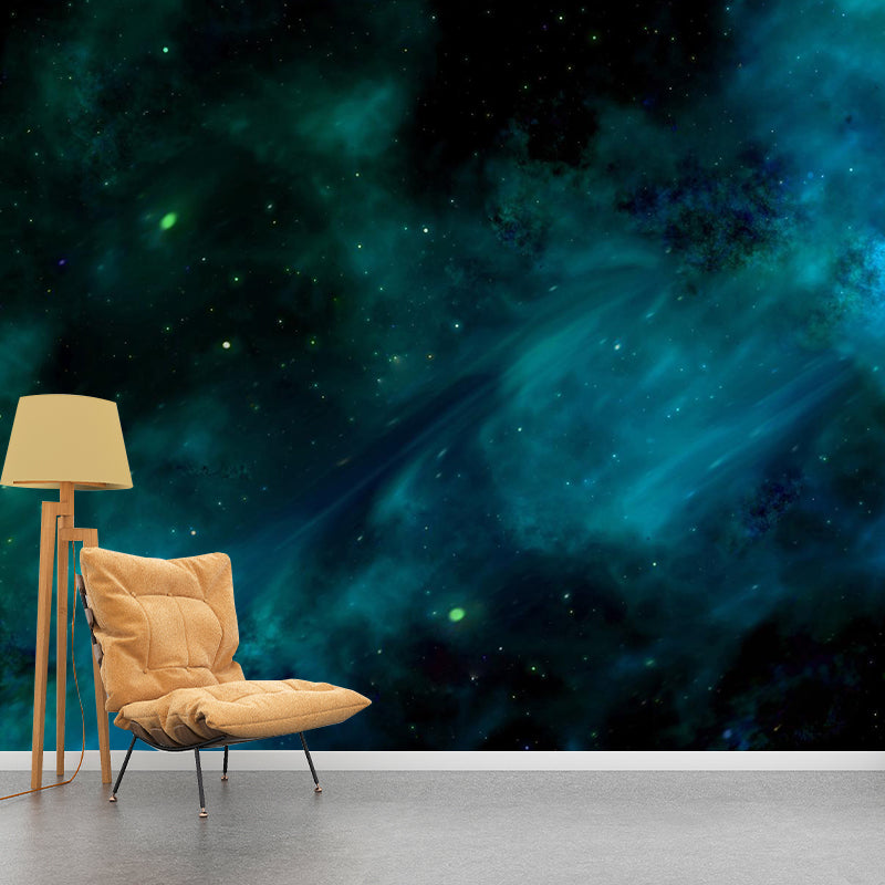 Astronomy Stars Wall Mural Decal Modern Dreamy Universe Wall Decor in Dark Color