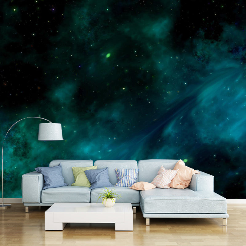 Astronomy Stars Wall Mural Decal Modern Dreamy Universe Wall Decor in Dark Color