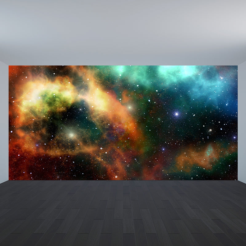 Astronomy Stars Wall Mural Decal Modern Dreamy Universe Wall Decor in Dark Color