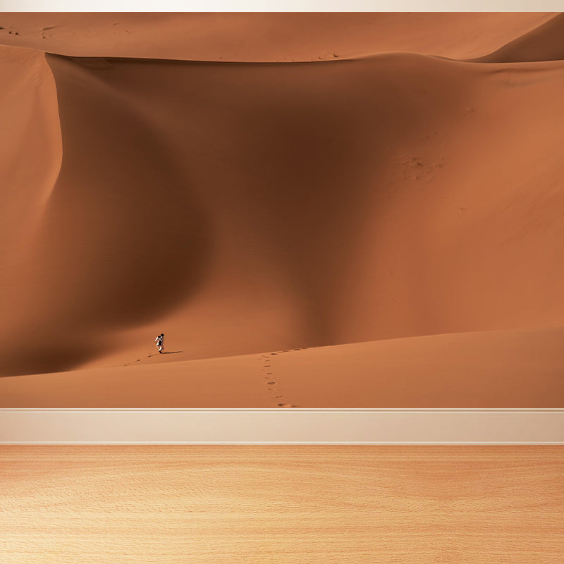 Modern Nightfall Desert View Mural Moisture Resistant Wall Art for Living Room