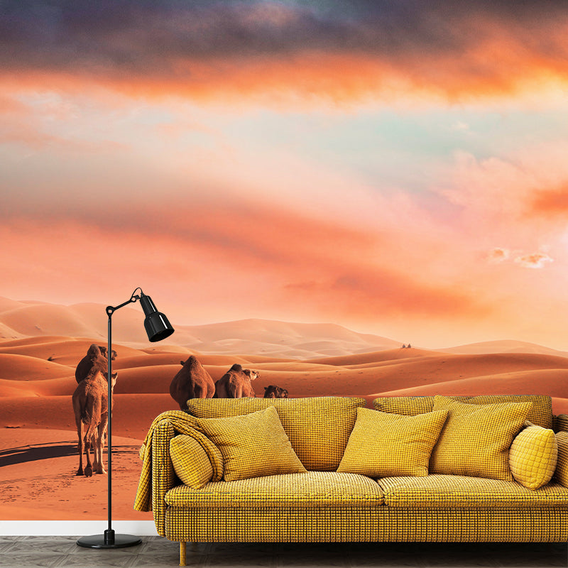 Nature Landscape of Desert Wall Mural Moisture Resistant Contemporary Wallpaper