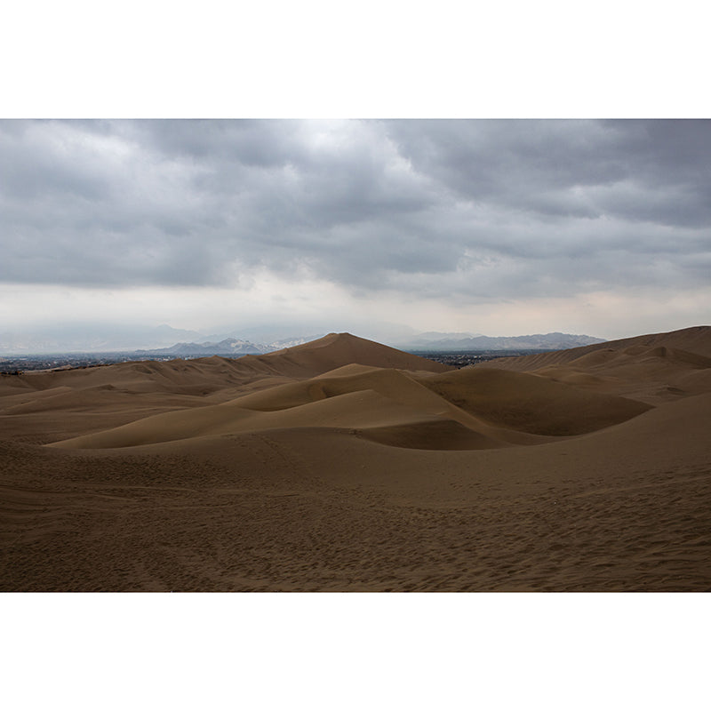 Yellow Desert Hillock Decor Wall Mural Sitting Room Wall Covering,Custom Size