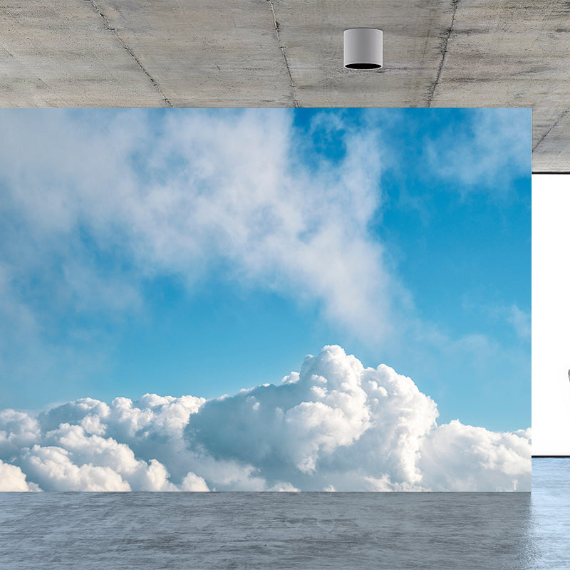Photography Modern Style Cloud Mural Decal Mildew Resistant for Dining Room