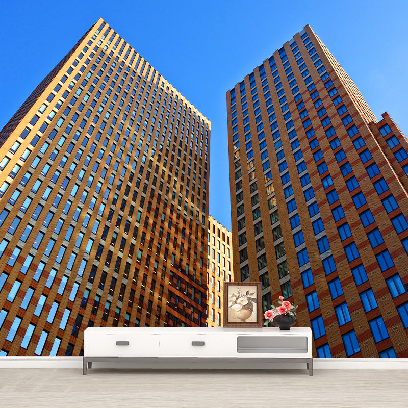 Modern Style City Building View Mural Wallpaper Meeting Room Living Room Home Decor