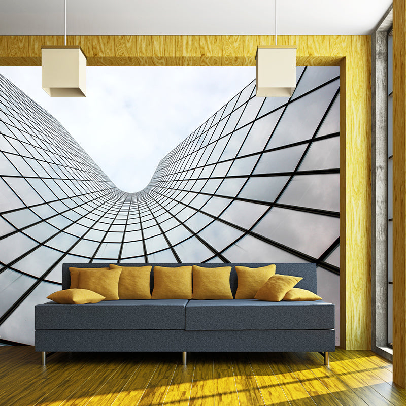 Modern Style City Building View Mural Wallpaper Meeting Room Living Room Home Decor
