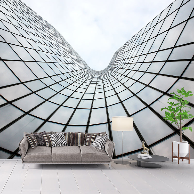 Modern Style City Building View Mural Wallpaper Meeting Room Living Room Home Decor