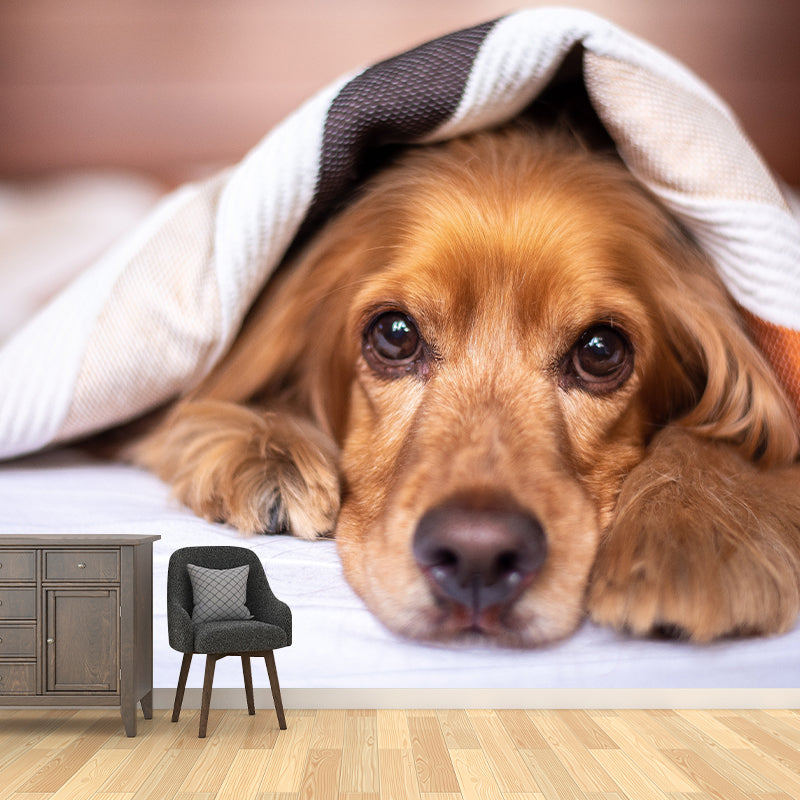 Full Size Photography Lovely Dog Mural Wallpaper Wall Decor for Boys Room