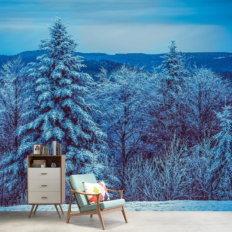 Photography Mildew Resistant Forest Mural Eco-friendly Modern Wall Covering for Adults Room