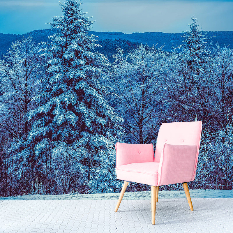 Photography Mildew Resistant Forest Mural Eco-friendly Modern Wall Covering for Adults Room