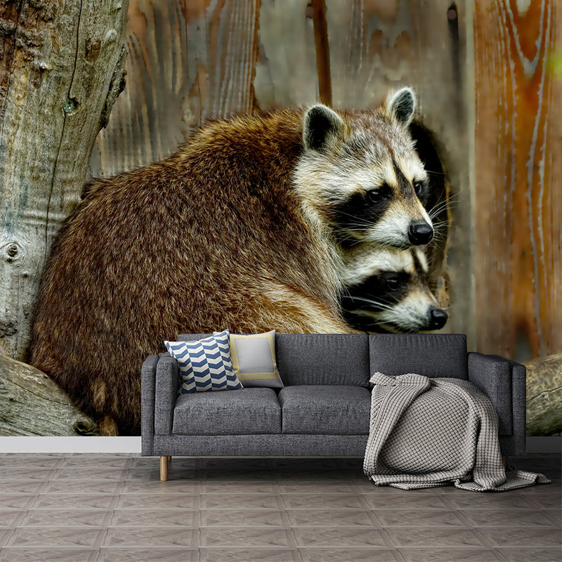 Cute Animal Mural Full Size Wall Covering for Home Decoration, Made to Measure