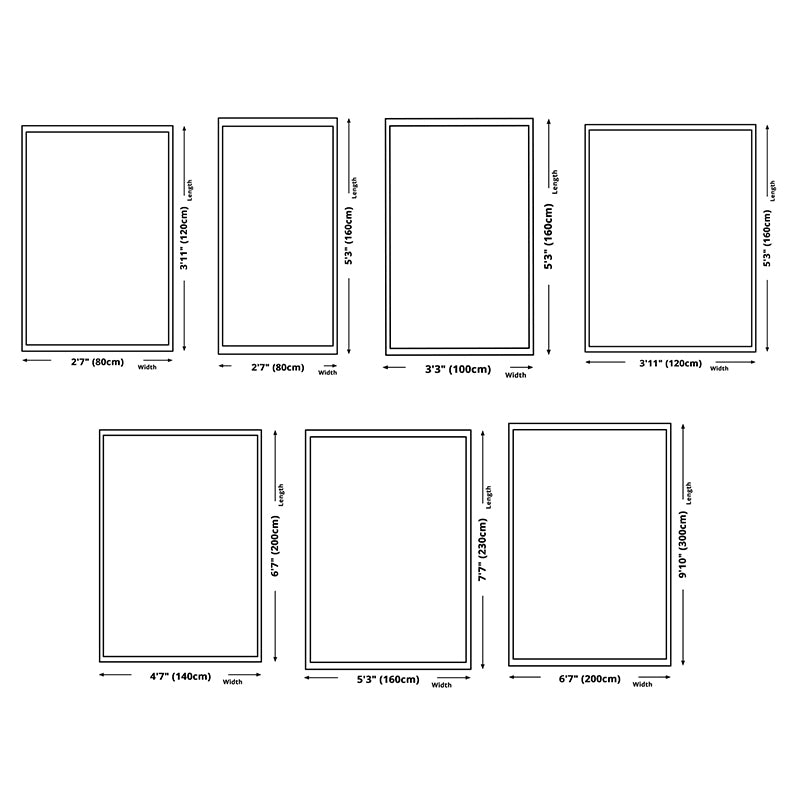 Light Color Modern Rug Polyester Carpet Geometric Lines Indoor Rug Non-Slip Backing for Living Room