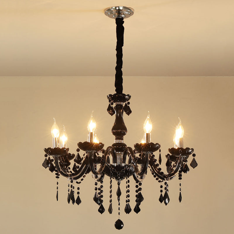 Lámpara de araña de velas iluminación de vidrio tradicional iluminación para restaurante