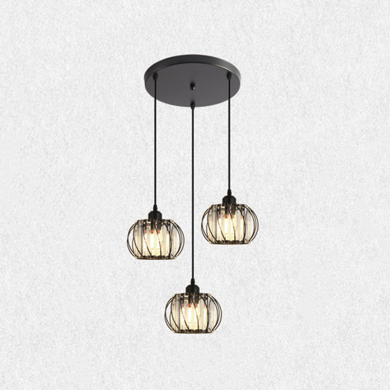 Luminaire pendentif en cristal globe Lumière suspendue minimaliste pour salle à manger