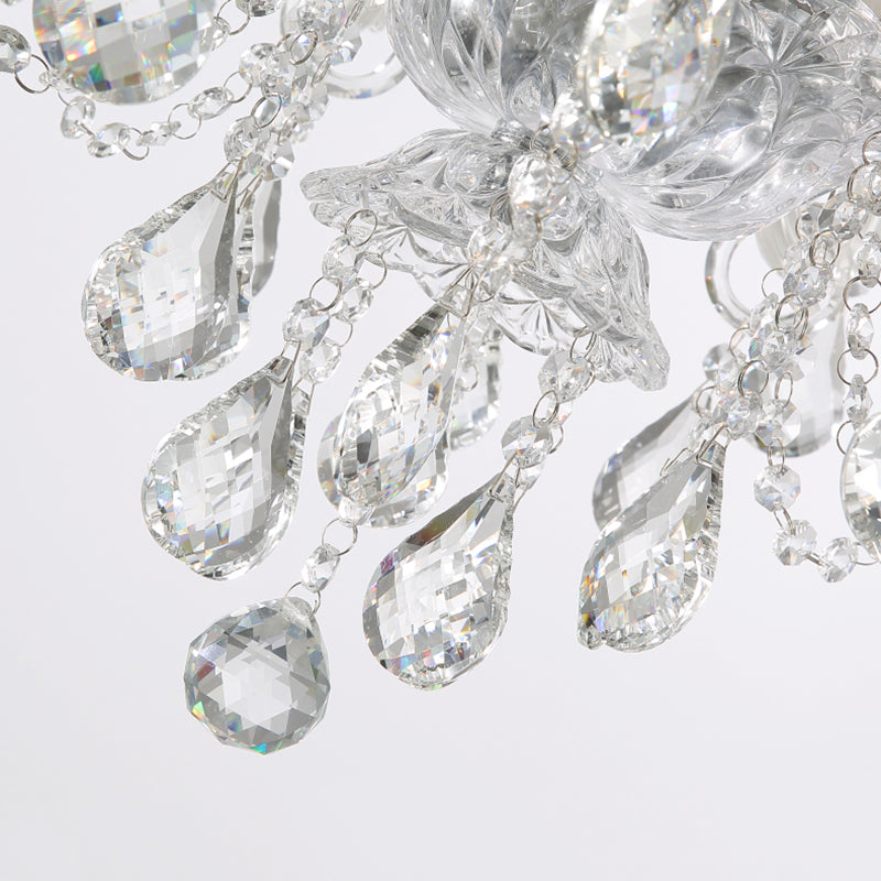 Kerze Kronleuchter Leuchte Traditionelle Kristallheizbeleuchtung für das Restaurant