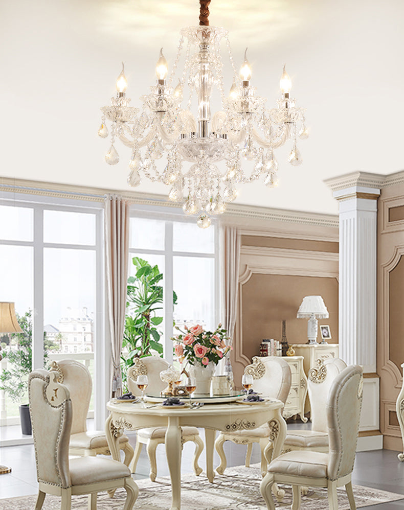 Kerze Kronleuchter Leuchte Traditionelle Kristallheizbeleuchtung für das Restaurant