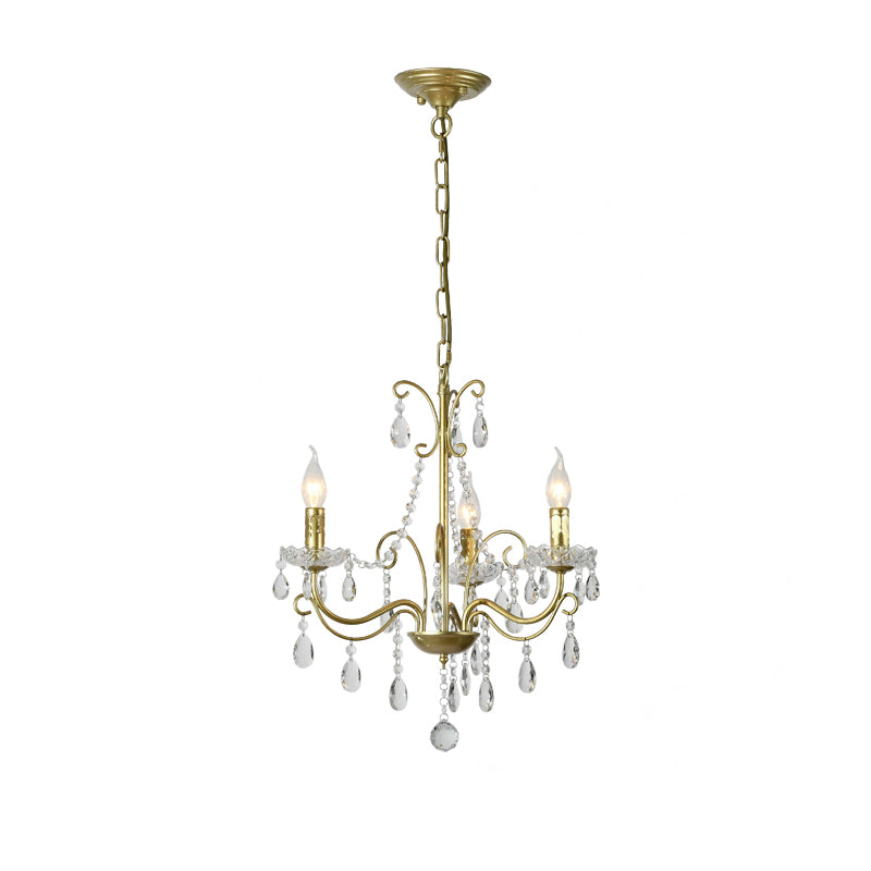 Candle Chandelier Light Fixture Traditional Metal Pendant Lighting for Restaurant