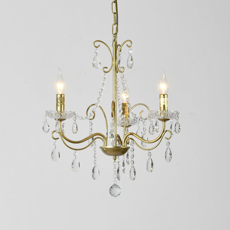 Candle Chandelier Light Fixture Traditional Metal Pendant Lighting for Restaurant