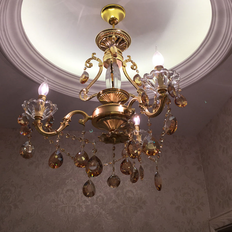 Candle Chandelier Light Fixture Traditional Metal Pendant Lighting for Restaurant