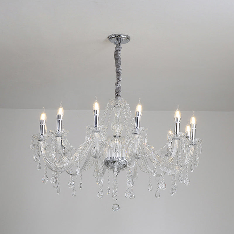 Kerze Kronleuchter Leuchte Traditionelle Kristallheizbeleuchtung für das Restaurant