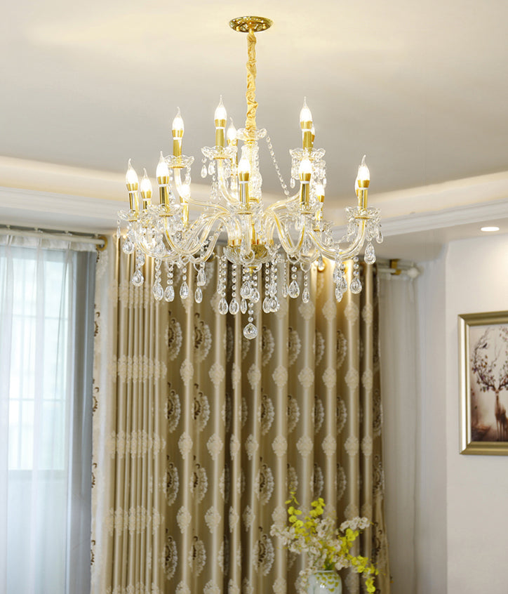 Kerze Kronleuchter Leuchte Traditionelle Kristallheizbeleuchtung für das Restaurant