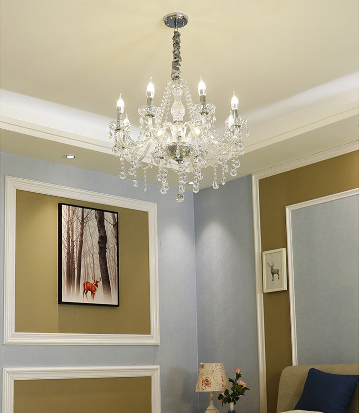 Kerze Kronleuchter Leuchte Traditionelle Kristallheizbeleuchtung für das Restaurant