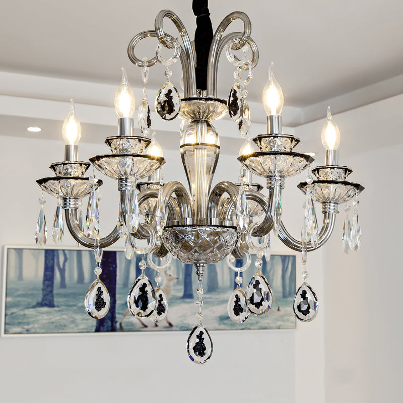 Kerze Kronleuchter Leuchte Traditionelle Kristallheizbeleuchtung für das Restaurant