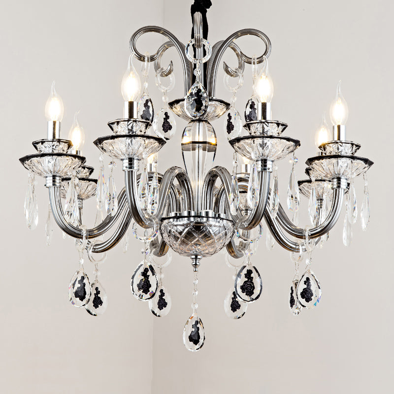 Kerze Kronleuchter Leuchte Traditionelle Kristallheizbeleuchtung für das Restaurant