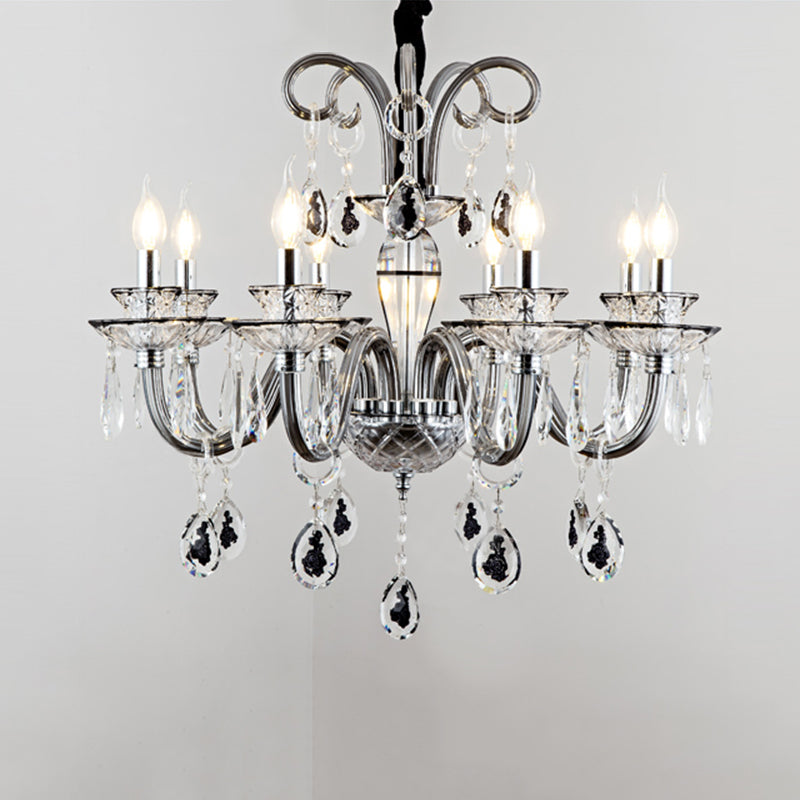 Kerze Kronleuchter Leuchte Traditionelle Kristallheizbeleuchtung für das Restaurant