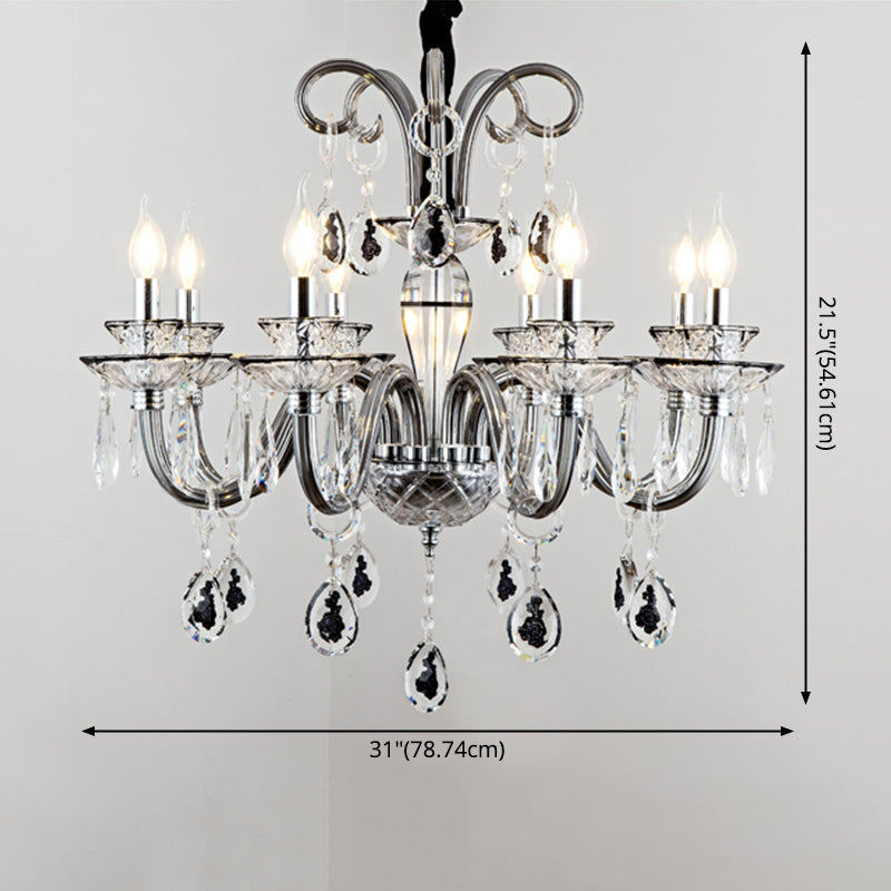 Kerze Kronleuchter Leuchte Traditionelle Kristallheizbeleuchtung für das Restaurant