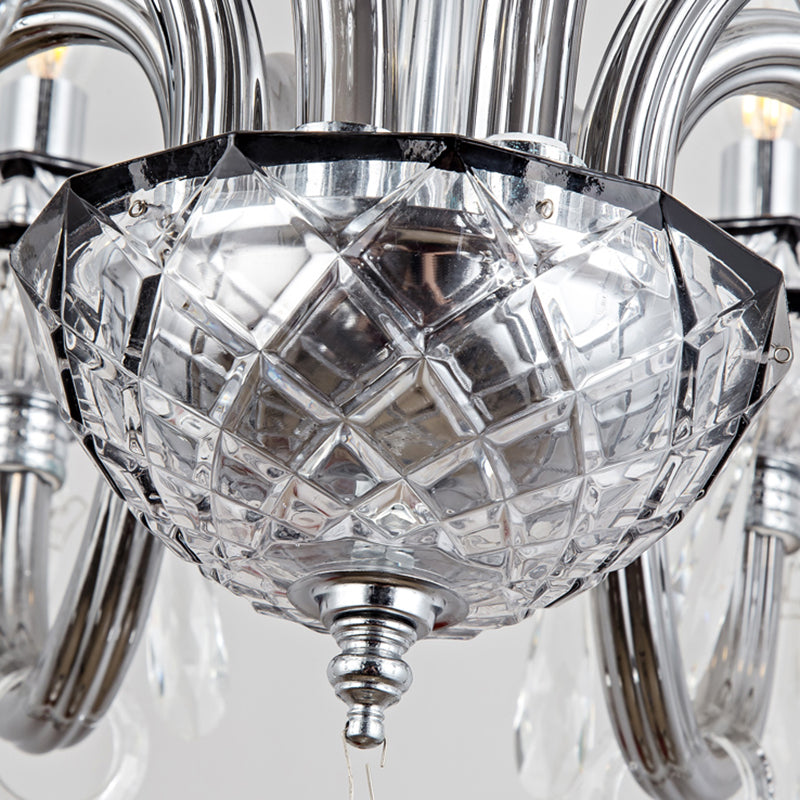 Kerze Kronleuchter Leuchte Traditionelle Kristallheizbeleuchtung für das Restaurant