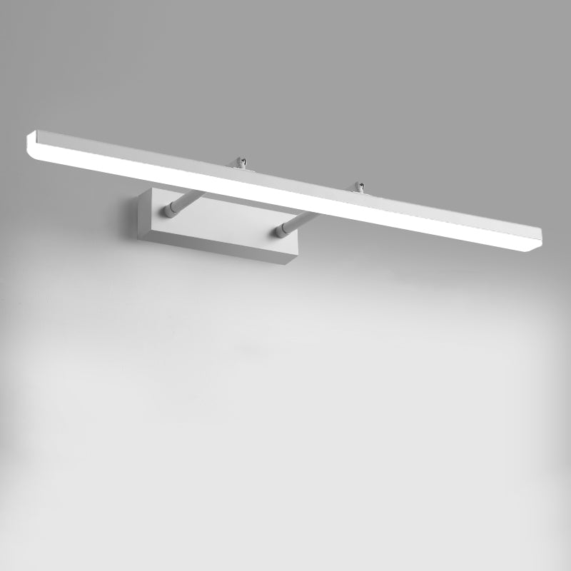 Strip Bathroom Sconce Light Fixture Metal LED Contemporary Wall Mount Light Fixture