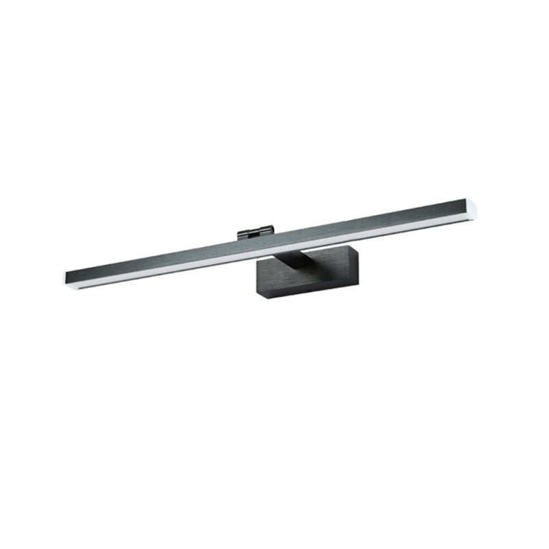 Luce da parete dritta in metallo Stile semplicità Stile a led Wall Sconce Illuminazione in nero